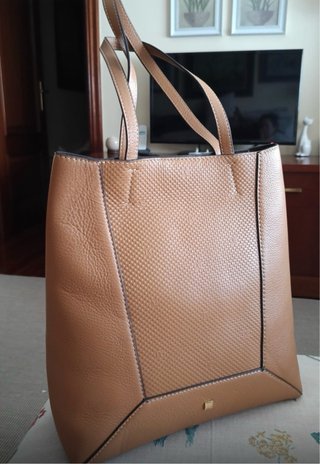 Bolso Purificación García Beige/Marrón