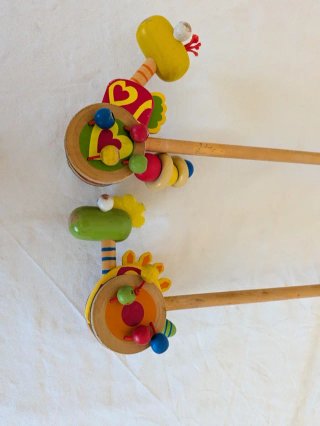 Juguetes de arrastre de madera