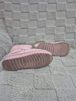 Stivaletti bambina rosa cuore glitter