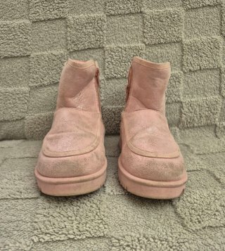 Stivaletti bambina rosa cuore glitter