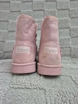 Stivaletti bambina rosa cuore glitter