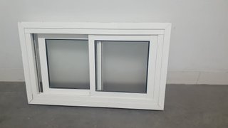 Ventana corredera aluminio lacado 2 hojas