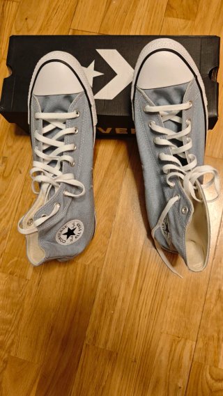 Zapatillas Converse Altas Grises y Blancas