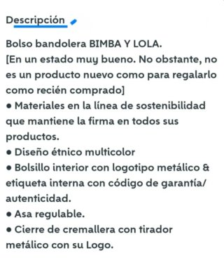 BIMBA Y LOLA Bandolera