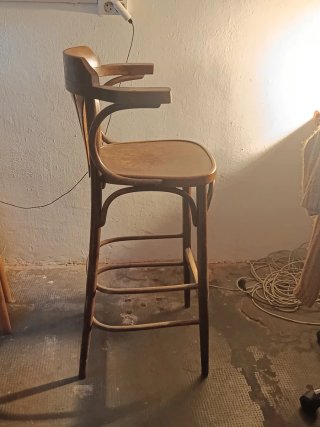 Silla Taburete Thonet Madera