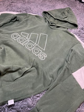 Sudadera Adidas Verde con Capucha