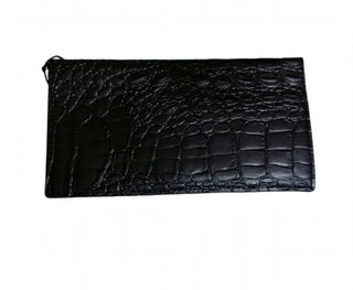 Cartera Zara Hombre Larga Negra Cocodrilo