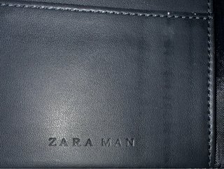 Cartera Zara Hombre Larga Negra Cocodrilo