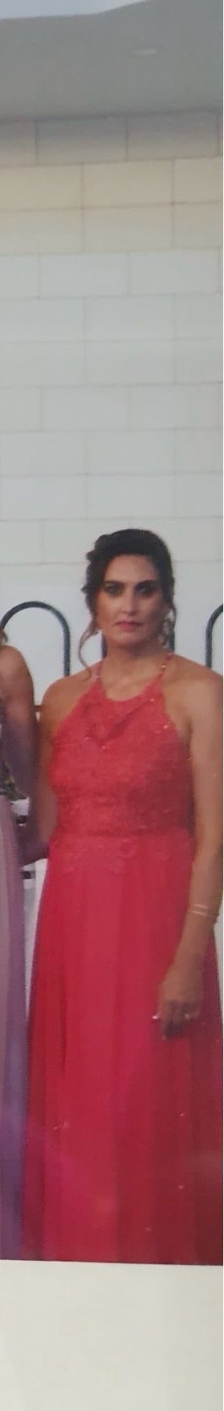 Vestido coral elegante