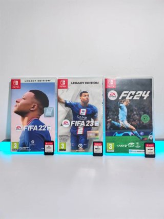 Lote FIFA 22 Legacy, FIFA 23 Legacy y FC 24 Switch