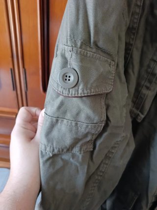 Chaquetón verde militar hombre
