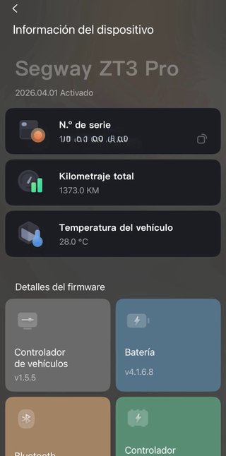 Patinete eléctrico Segway ZTEPRO