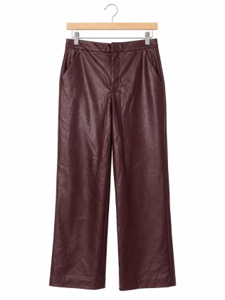 Pantalón efecto piel burdeos BBJ Los Angeles Talla