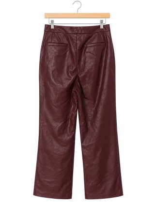 Pantalón efecto piel burdeos BBJ Los Angeles Talla