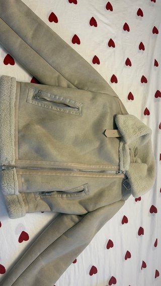 Chaqueta aviador Pull&Bear beige