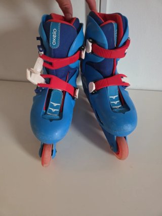 Patines en línea ajustables niño con protecciones
