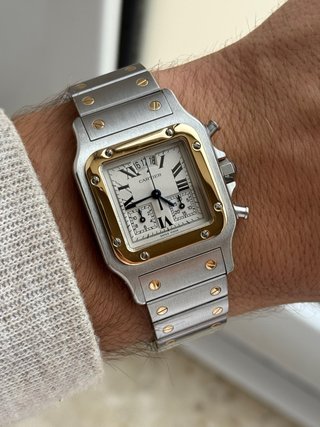 Cartier Santos Galbée Chronograph Ref. 2425