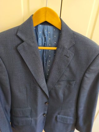 Americana Azul Tinta Talla 48 Made in Spain