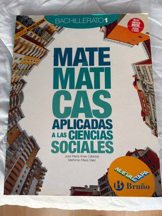 Matemáticas aplicadas a las ciencias sociales.