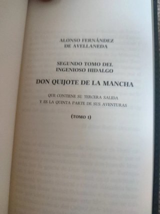 Segundo tomo del Ingenioso hidalgo Don Quijote ...