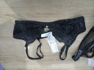 Women'secret sujetador negro leopardo