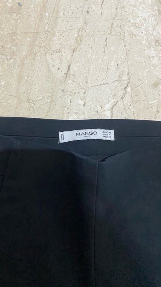 Pantalón negro vestir cremallera invisible