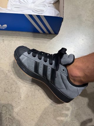 Adidas Superstar Gris y Negro