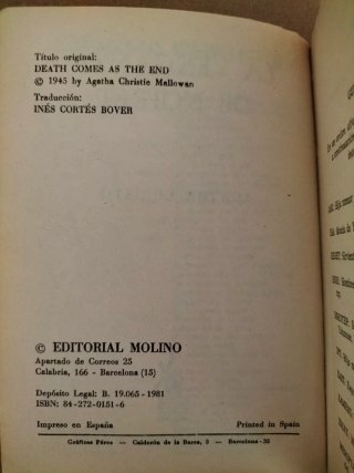 La venganza de Nofret. Libro