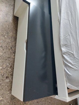 Cama nido Ikea blanca con arcones