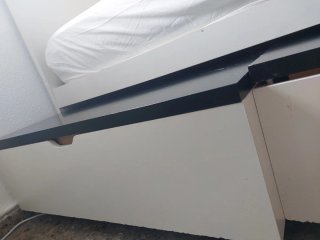 Cama nido Ikea blanca con arcones