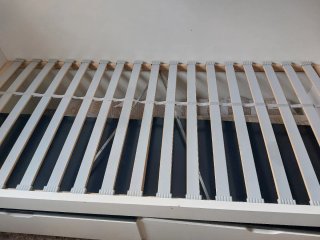 Cama nido Ikea blanca con arcones