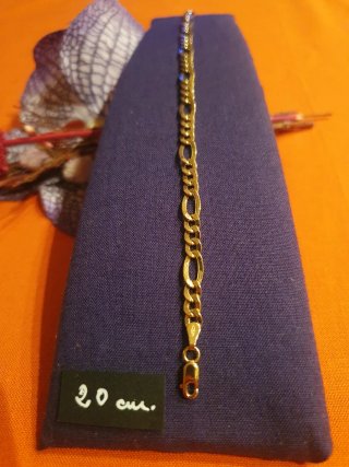 Pulsera 3x1 Tipo Cartier Oro 18k. 20cm.