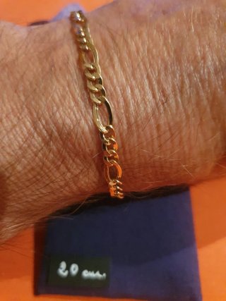 Pulsera 3x1 Tipo Cartier Oro 18k. 20cm.