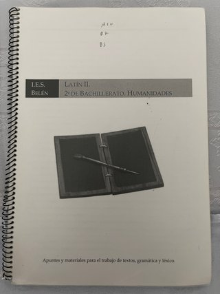 Apuntes de latin 2 bachillerato humanidades
