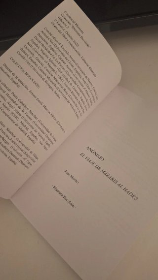 Libro El viaje de Mazaris al Hades de Rhemata