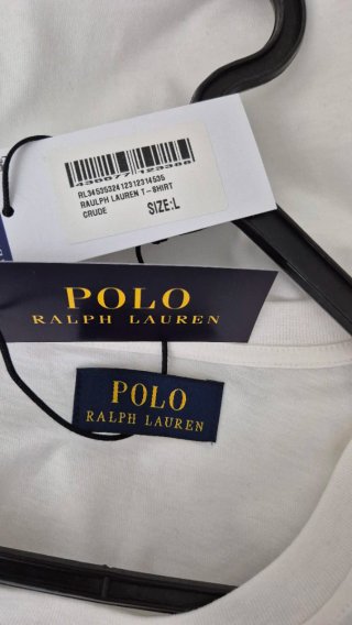 T-shirt Polo Ralph Lauren Homem L Branco
