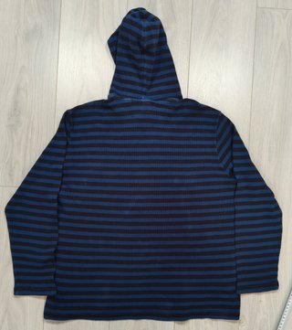 Sudadera Lacoste Rayas Azul Marino y Negro