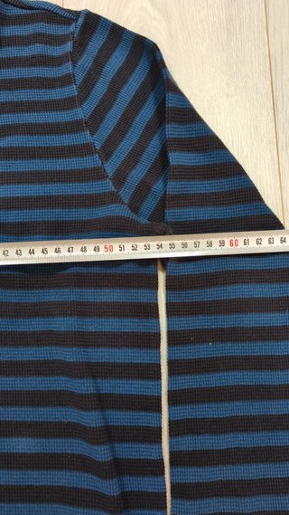 Sudadera Lacoste Rayas Azul Marino y Negro