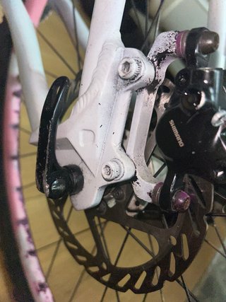 Bicicleta de Stunt Blanca y Rosa