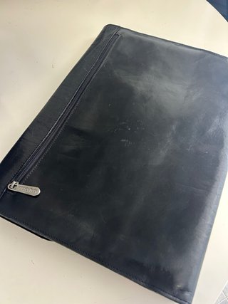 Carpeta Portadocumentos Piel Ruano Negra