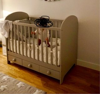 Cuna IKEA Gris Gonatt