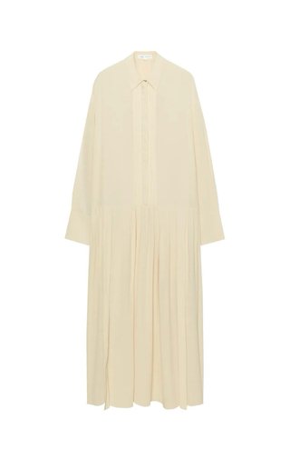Vestido Zara Colección ZW Beige Talla Única