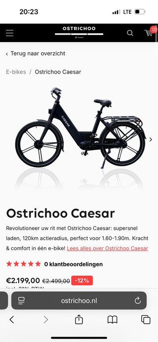 Bicicleta eléctrica Ostrichoo Caesar
