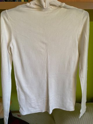 Jersey fino cuello mujer beige