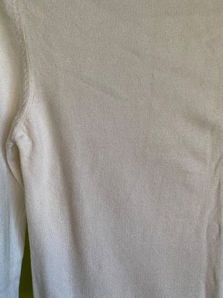 Jersey fino cuello mujer beige