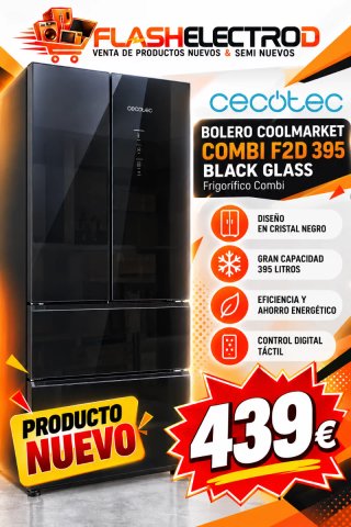 Nevera Cecotec cristal negro