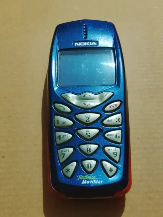 Teléfono Móvil Nokia Azul Antiguo