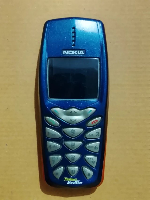 Teléfono Móvil Nokia Azul Antiguo