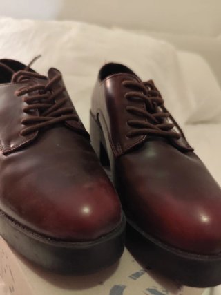 Zapatos Oxford Burdeos