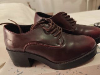 Zapatos Oxford Burdeos